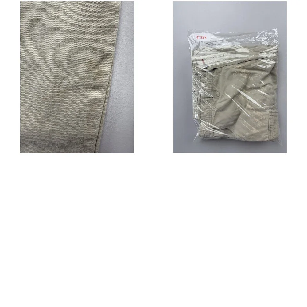 The North Face Pants Mens 36 Beige Cargo Relaxed Fit Canvas Outdoor Workwear
